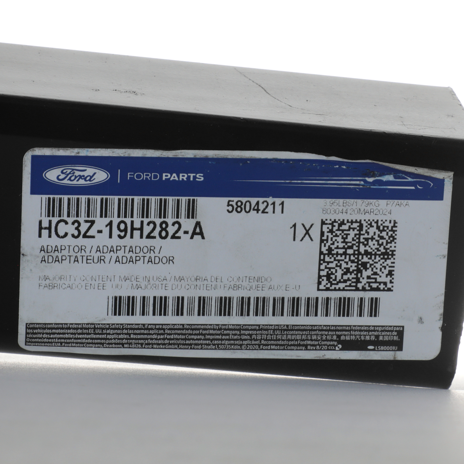 OEM NEW Ford Super Duty 2017-2022 Trailer Hitch Adaptor HC3Z-19H282-A