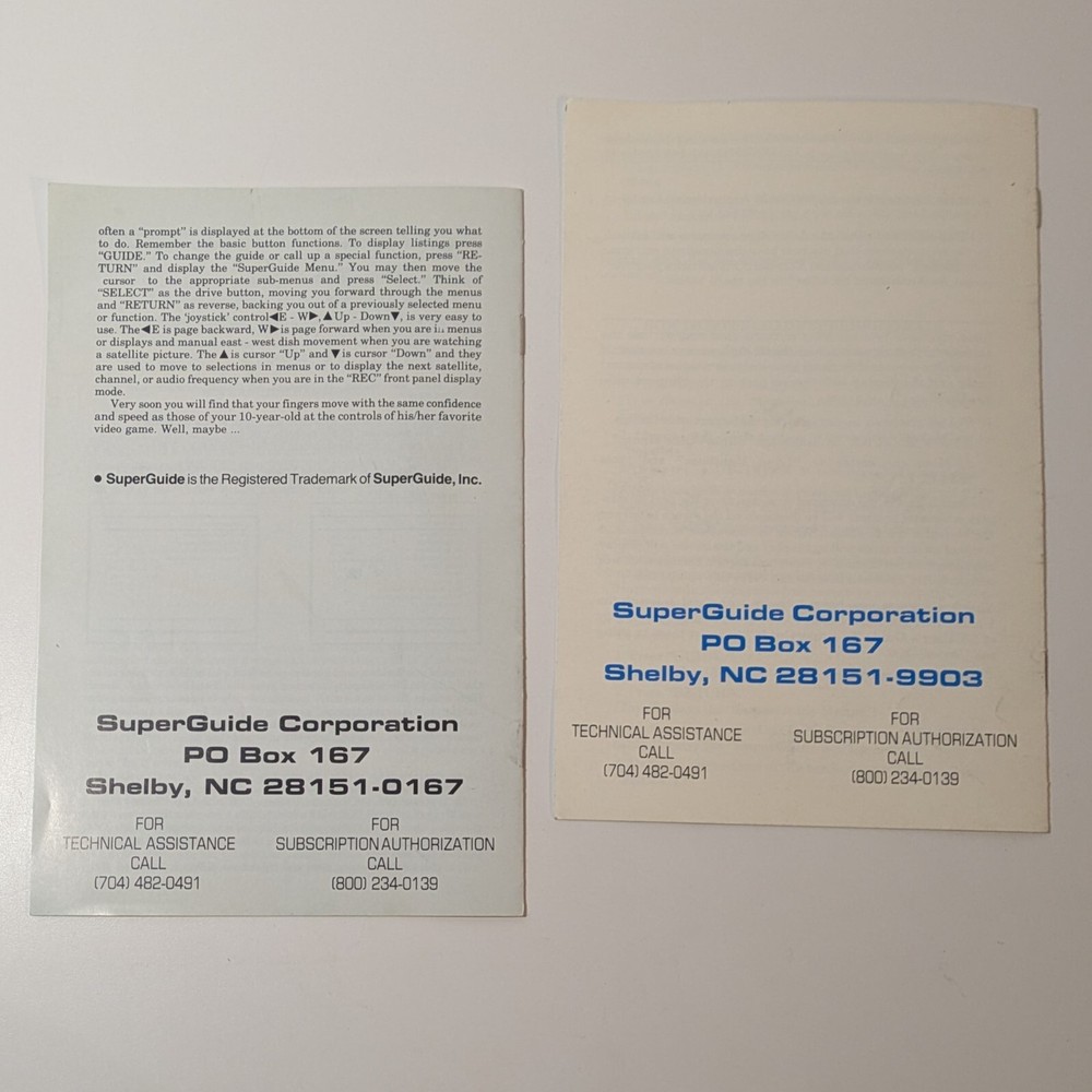 Uniden 4800 Manual Programming and Features Booklet Set, Genuine OEM Guidebook