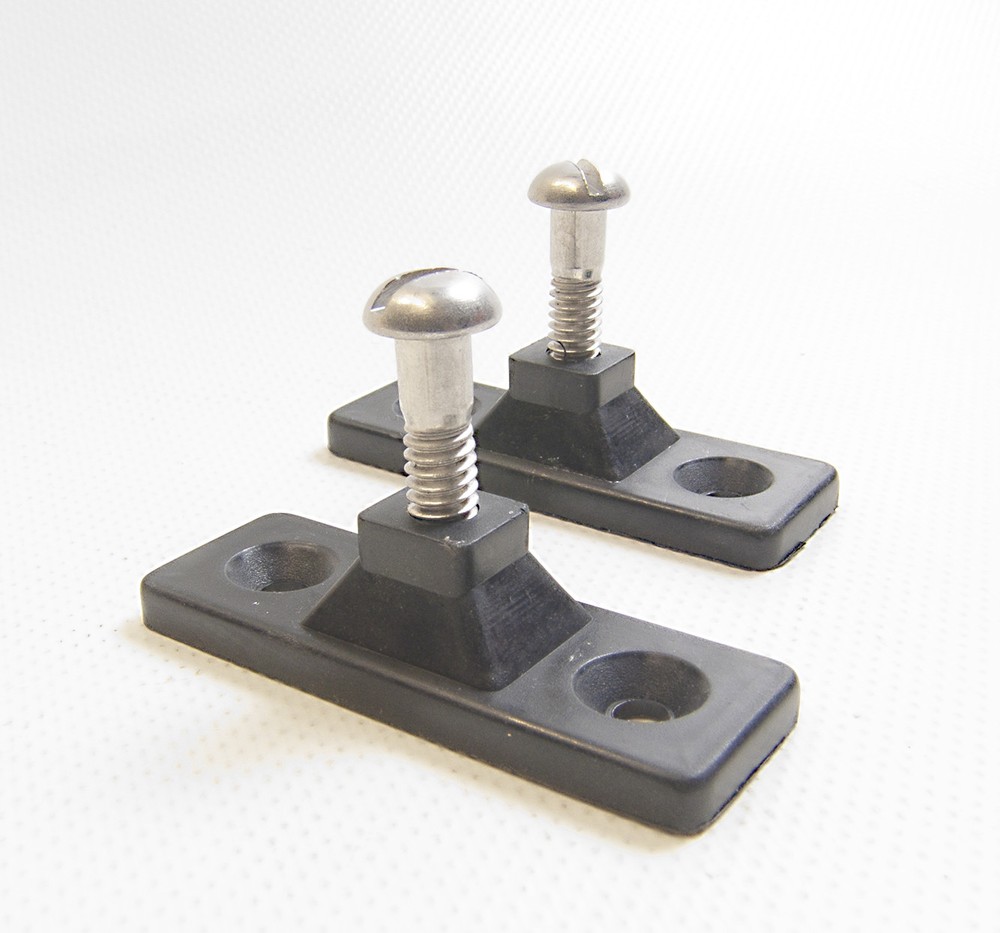 Nylon Side Mount, Black, Bimini, Deck Hardware, 2 Pieces, Free Shipping!