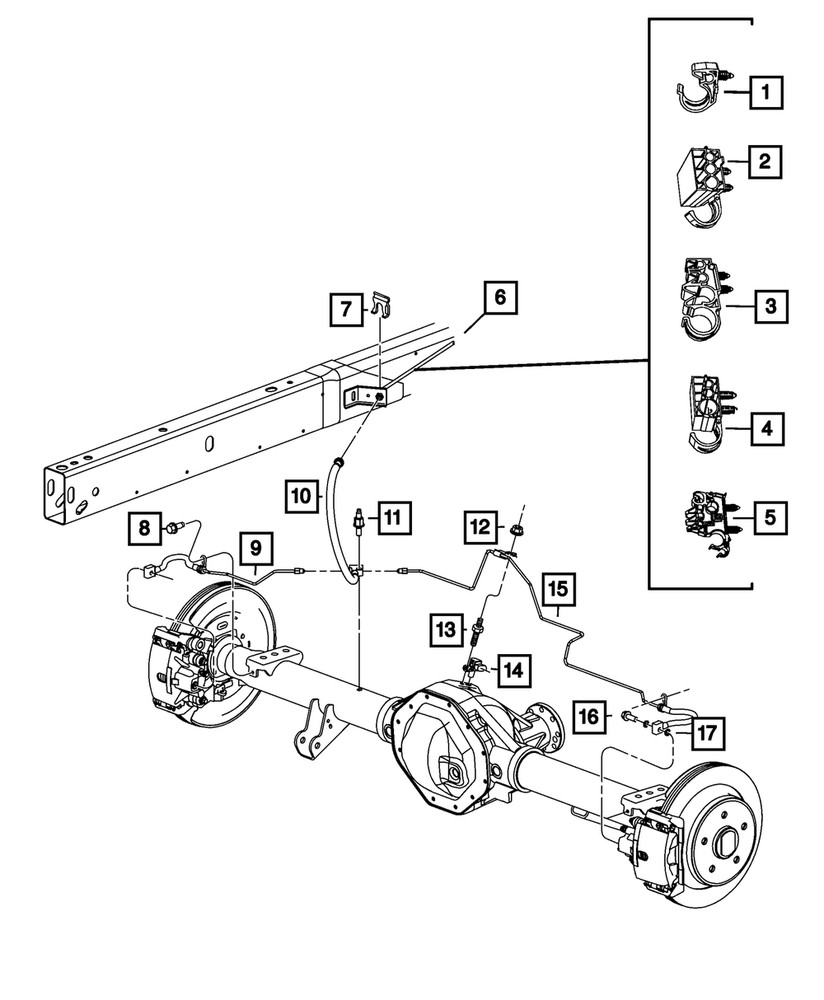 Genuine Mopar Wheel Speed Sensor Left 68646345AB