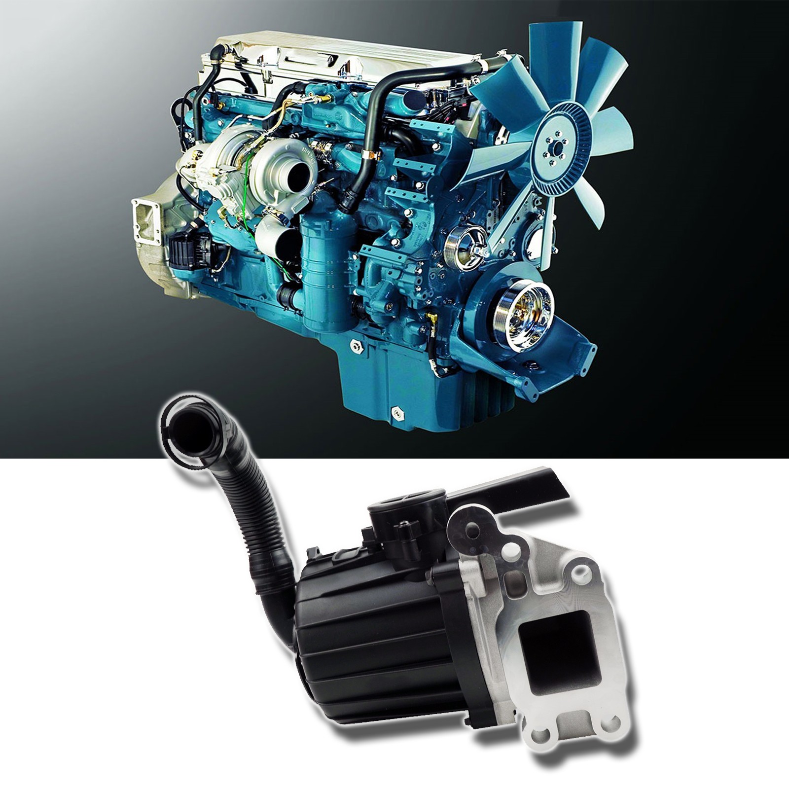 A4720108262 Crankcase Vent Separator Kit For Detroit DD13/15 Mack MP8 10-Present