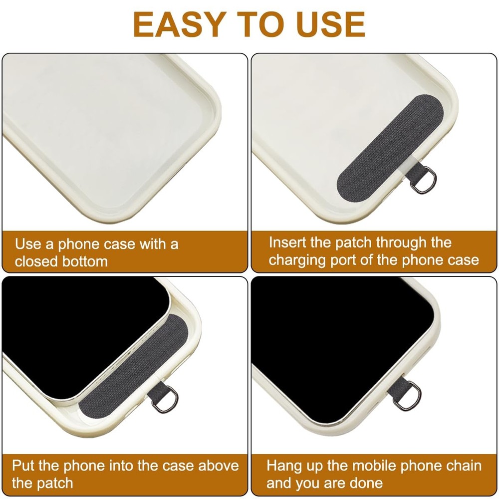 Phone Tether Tab, 3 Pcs Cell Lanyard Patch Compatible with iPhone...