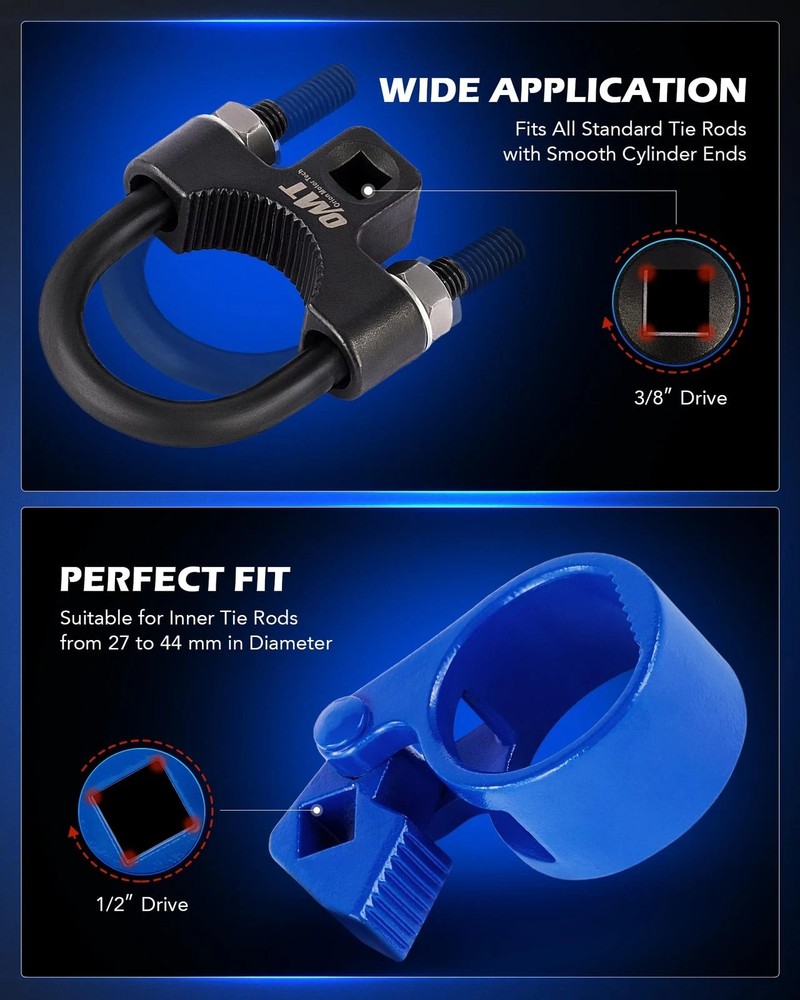 Inner Tie Rod End Tool & Ball Joint Separator Set, 2-in-1...
