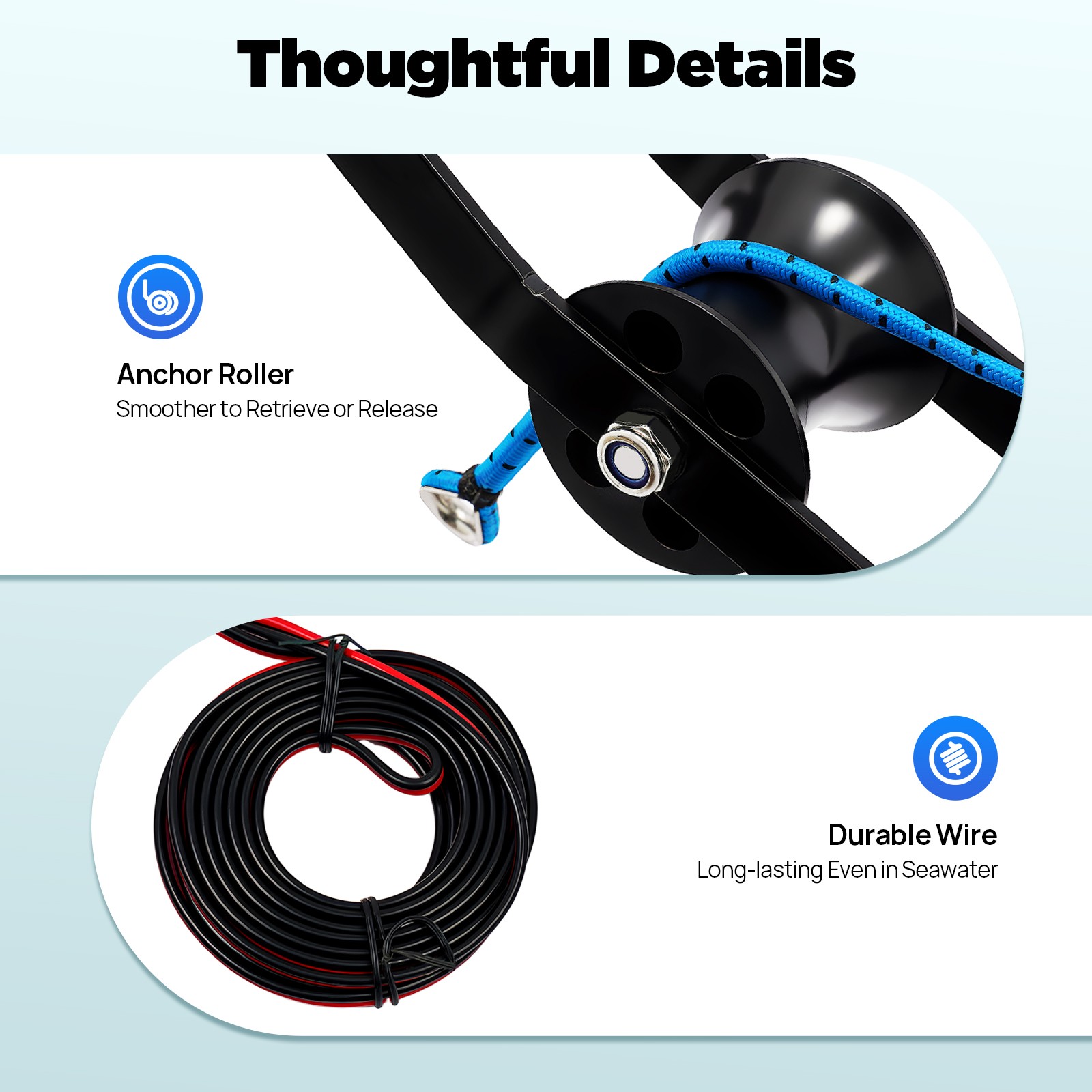 35LBS electric anchor winch Boat Marine Winch with remote control&Anchor Roller