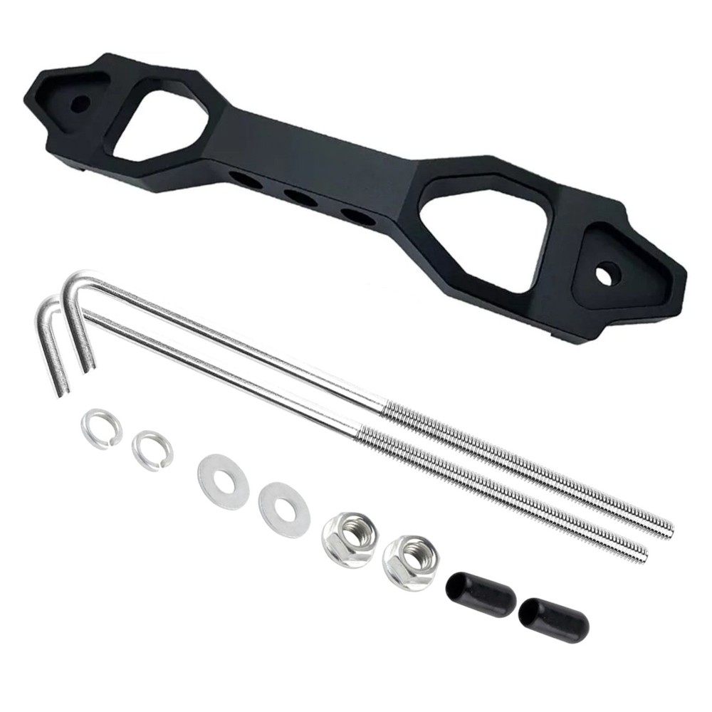 1Set Heavy Duty Battery Hold Down Bracket Battery Tie Down Bracket J Hook Bolts