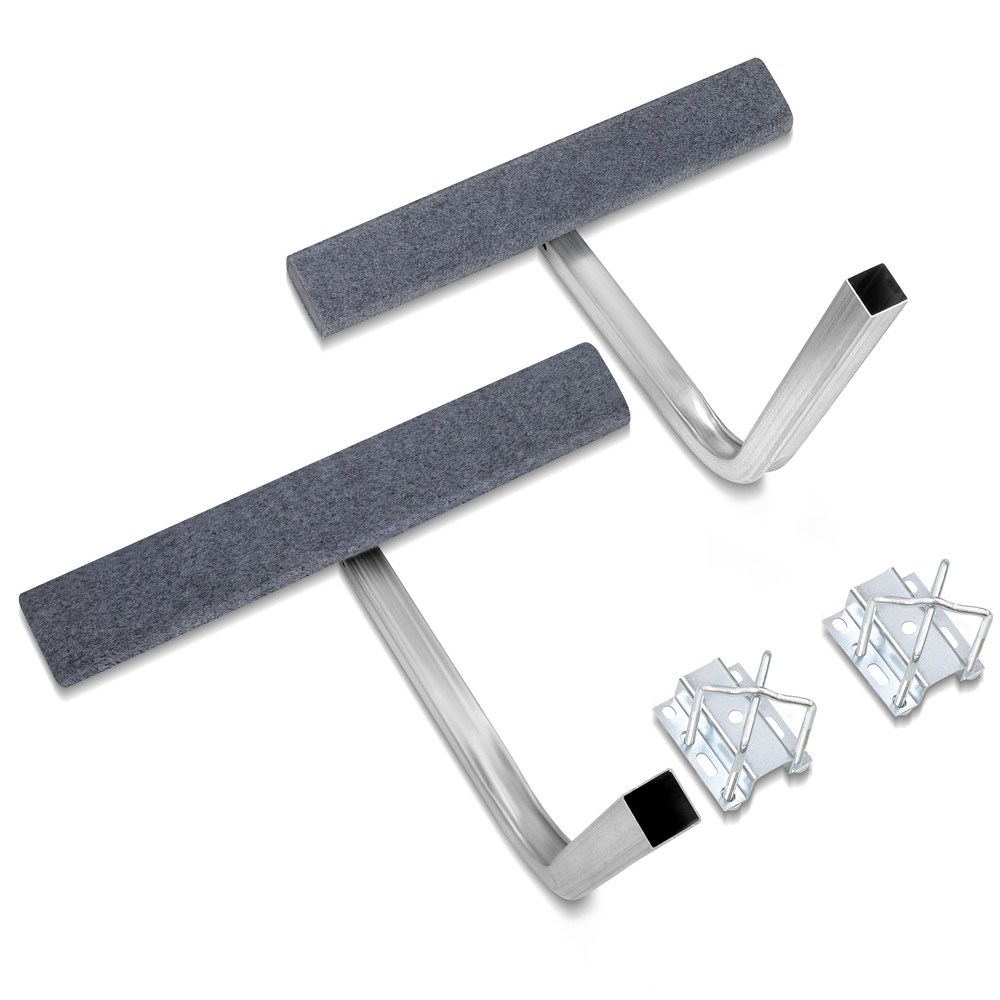 2 x Boat Trailer 2' Side Guide Bunk Board Guide Ons Carpeted Kit w/ Hardware