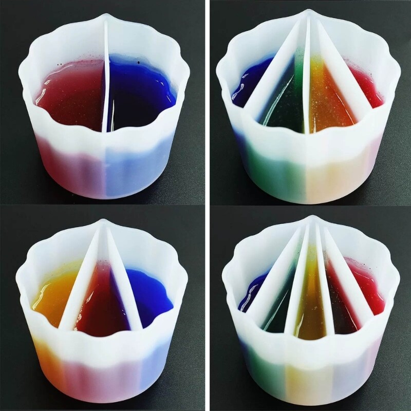 Versatile Color Mixing Cup Set Split Cup Fluid Art Split Cup for Paint Pouring