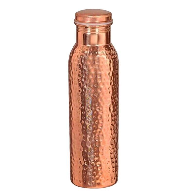 Pure Copper Water Bottle 1000ML Hammered Vacuum Flasks Health Benefits 1/3/5 Pcs