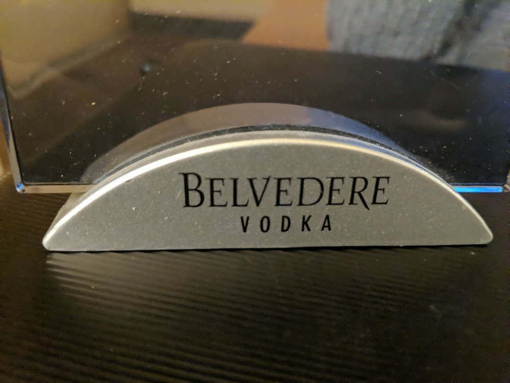 Mantle Desk Clock Belvedere Vodka