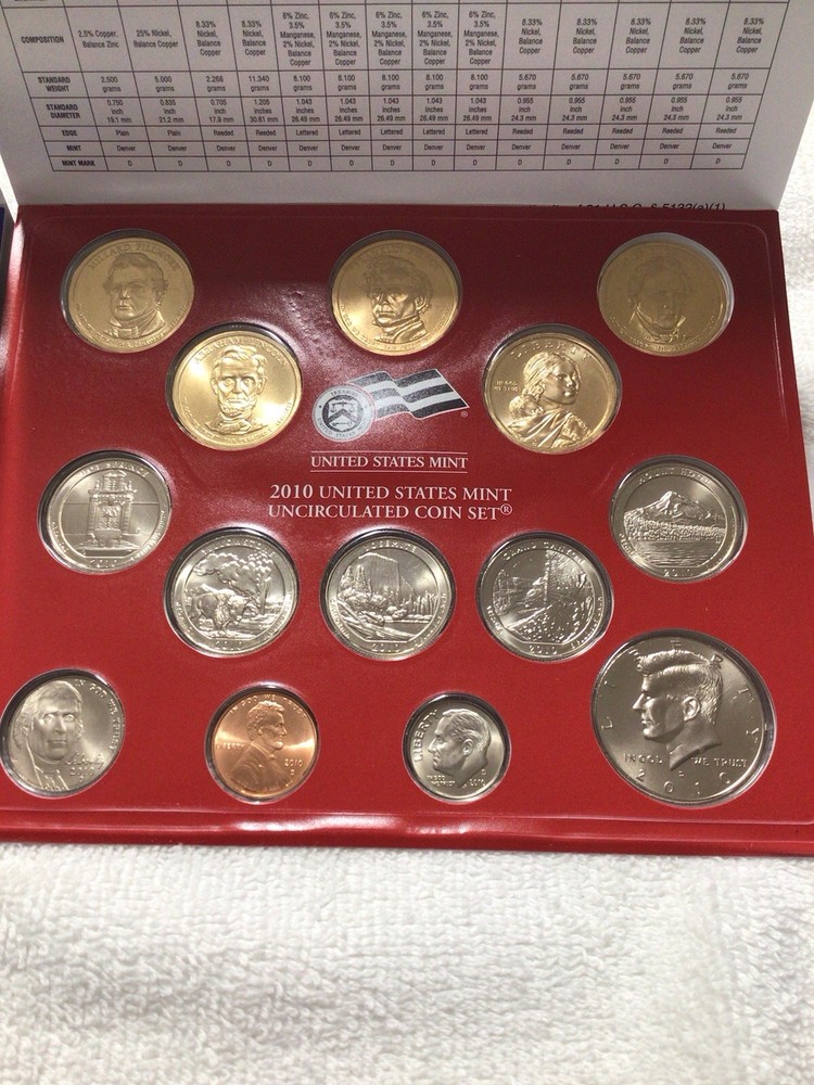 2010 Clad Mint Set Complete And Pristine. P And D With Original Packaging.