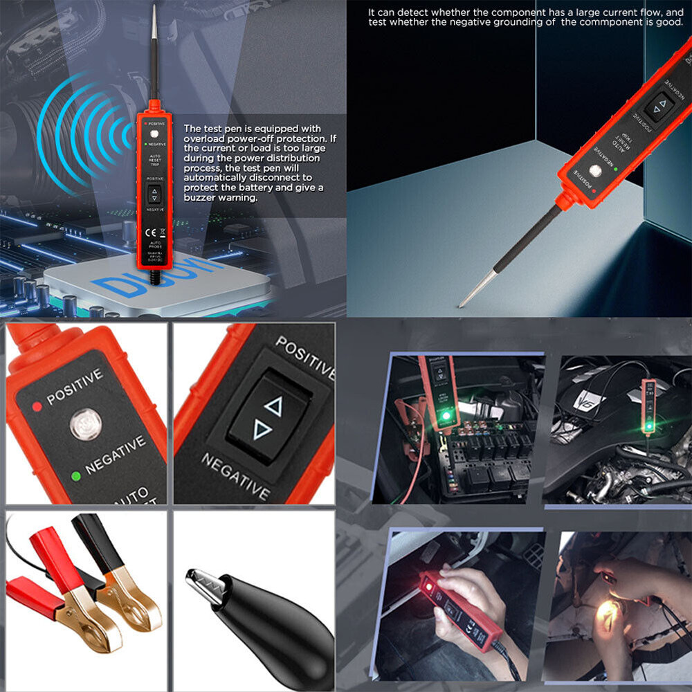 6-24V Digital Automobile Circuit Detector Power Electrical Tester Device