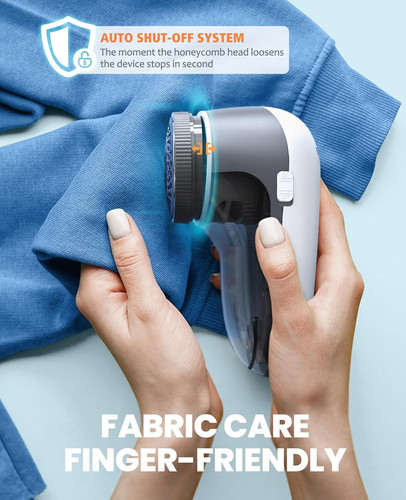 POPCHOSE Fabric Shaver, Lint Remover for Clothes, Electric Grayish White