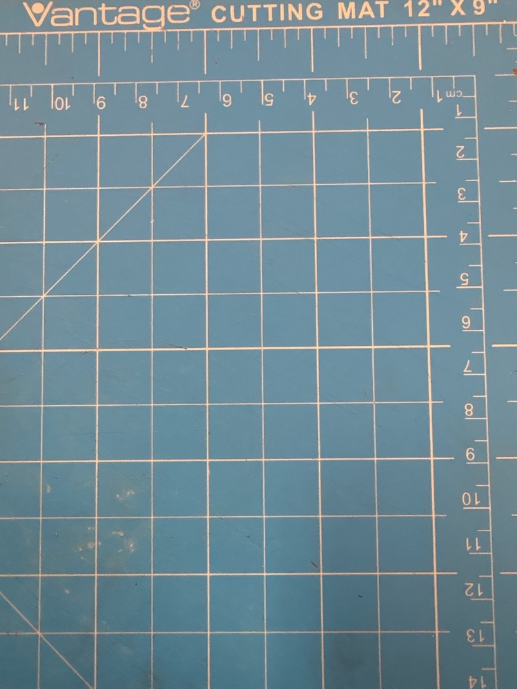 Vantage Cutting Mat-Blue 12”x9”