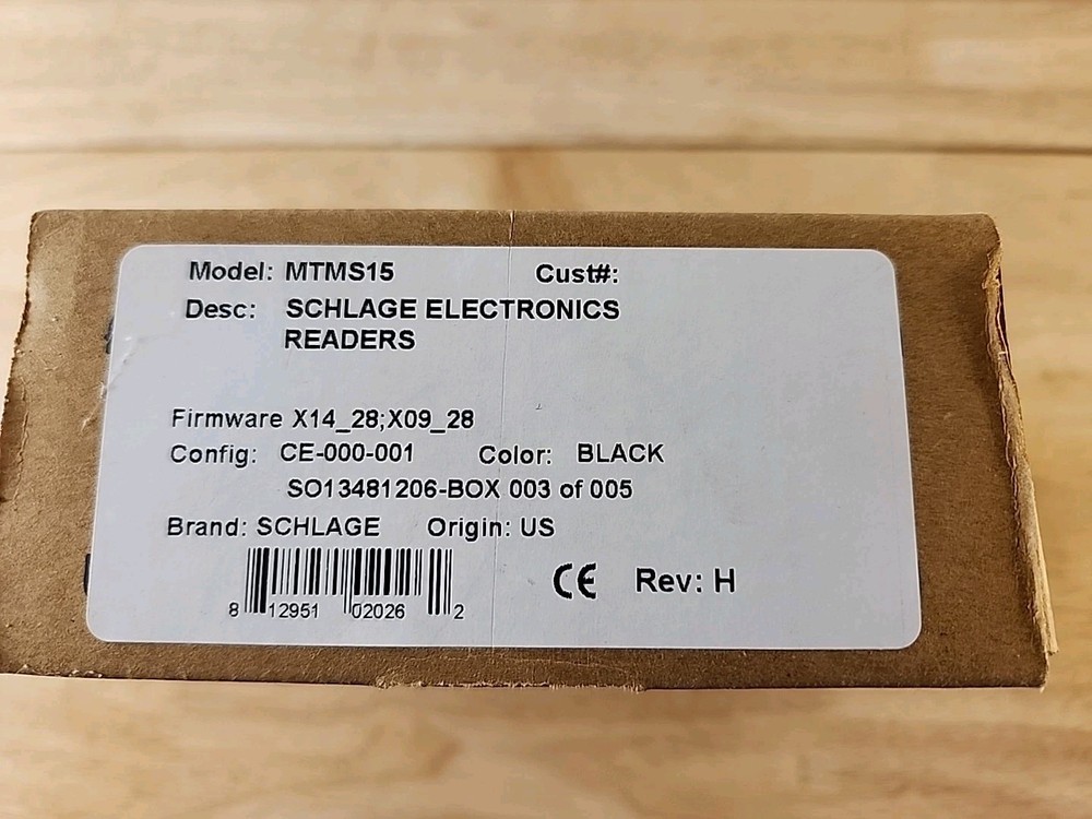 Schlage MTMS15 Multi-Technology Magnetic Stripe Reader, Black