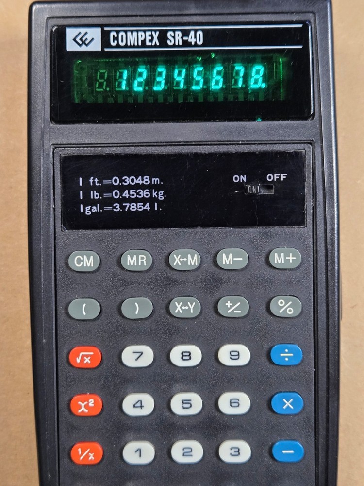 COMPEX SR-40 Vintage Calculator - Working Well