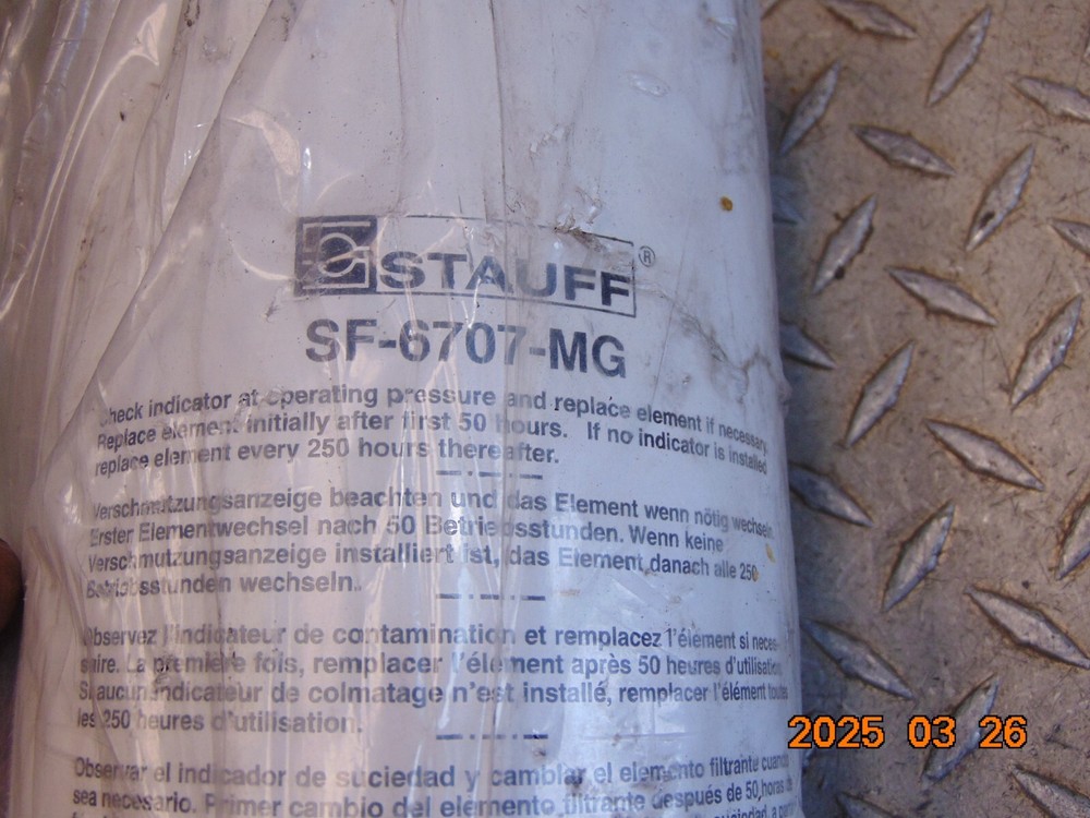 STAUFF SF-6707-MG HYDRAULIC FILTER