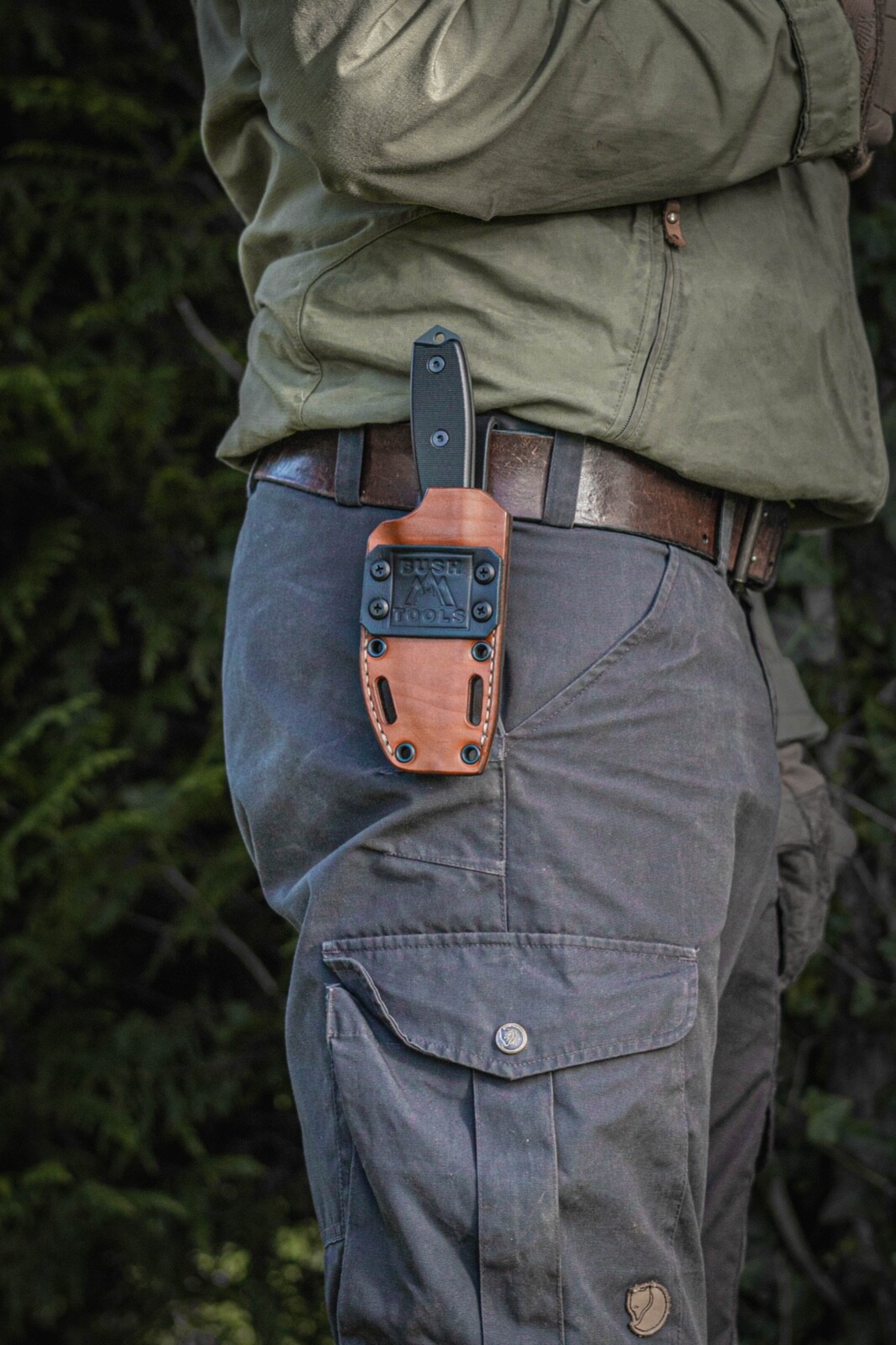 esee 3 hybrid kydex and leather sheath