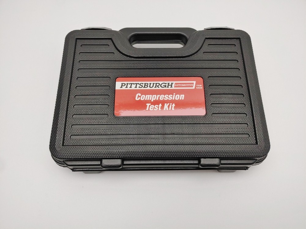 Compression Test Kit in Case 8 Piece Engine Cylinder Auto Motorcycle 300psi 20"