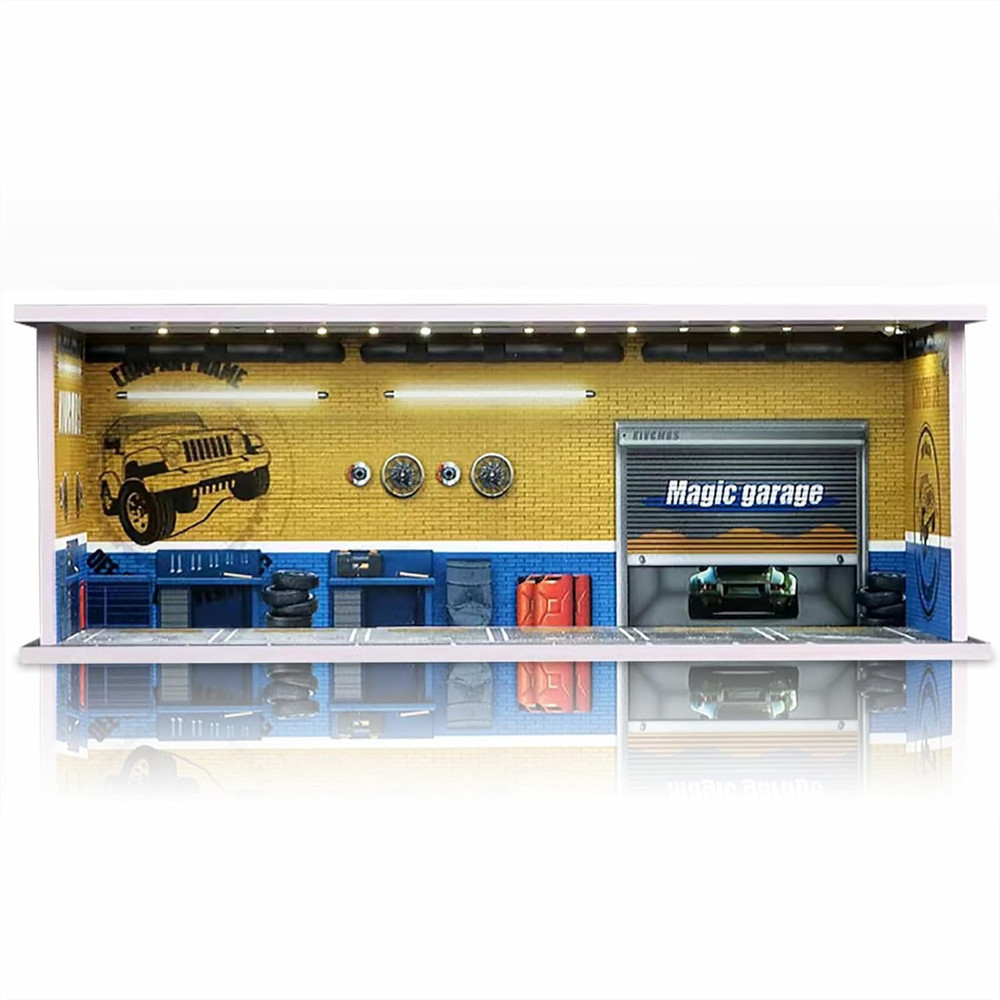 Display Case for Hot Wheels: Stackable Parking Garage for 1/64 Scale Matchbox To