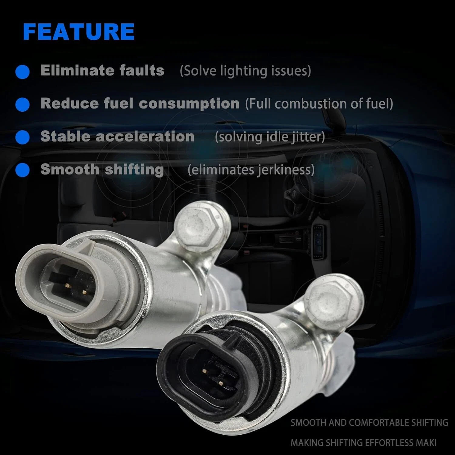 Intake & Exhaust Valve Timing VVT Solenoid for Chevy Equinox 10-17 Malibu 2.4L