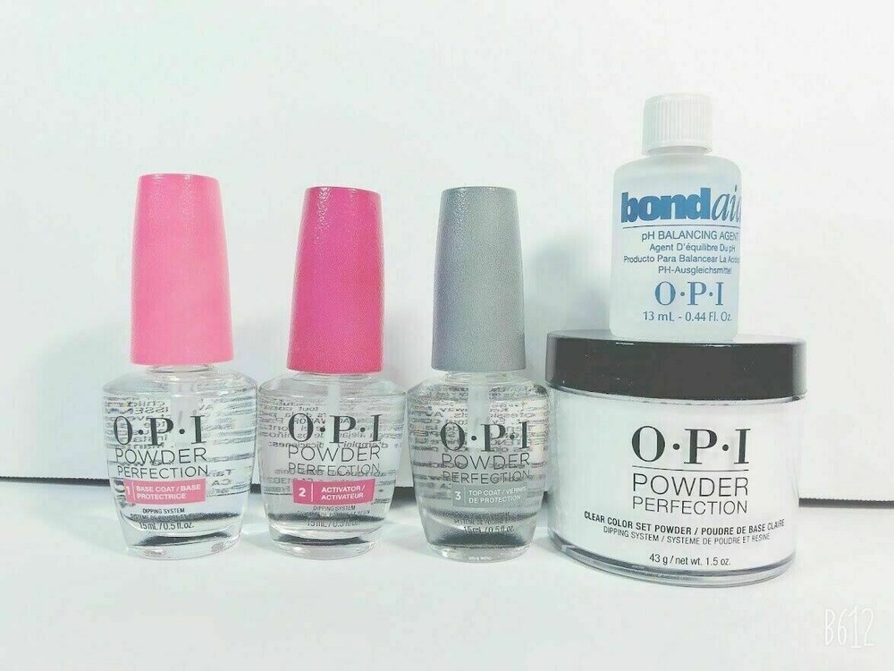 OPI DIP System Complete Set 5pcs Clear Powder + Essentials 2023
