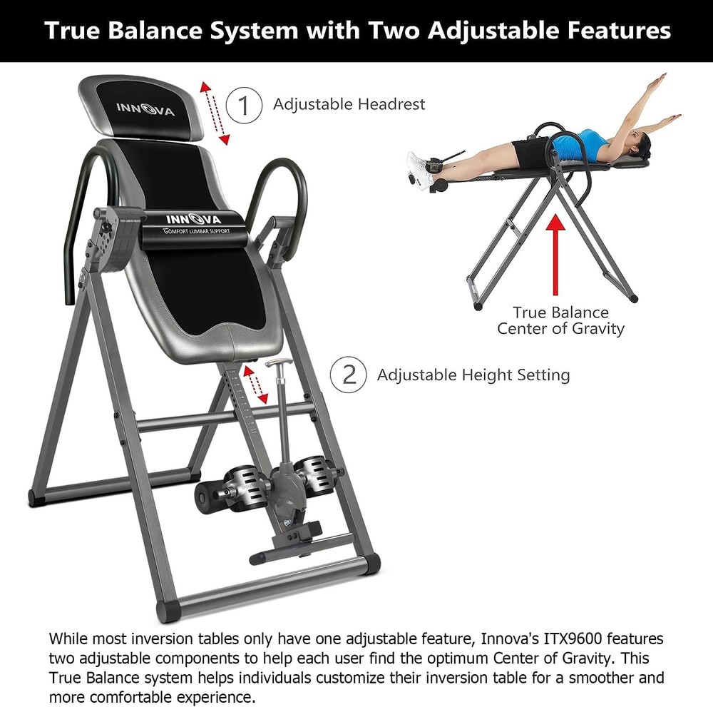 Adjustable Inversion Table Back Stretch Therapy Equipment