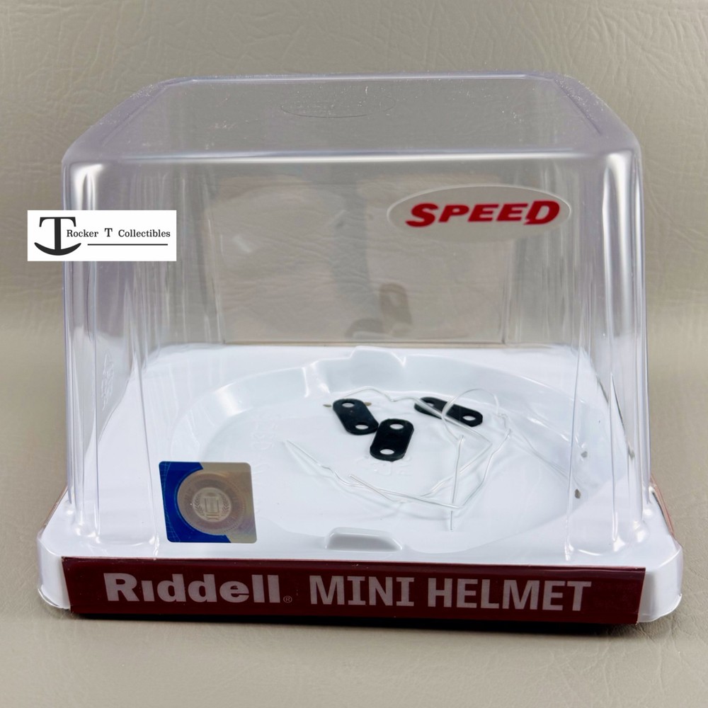 Riddell Speed NCAA Mini Helmet Display Case – Empty Retail Box w/SPEED decal