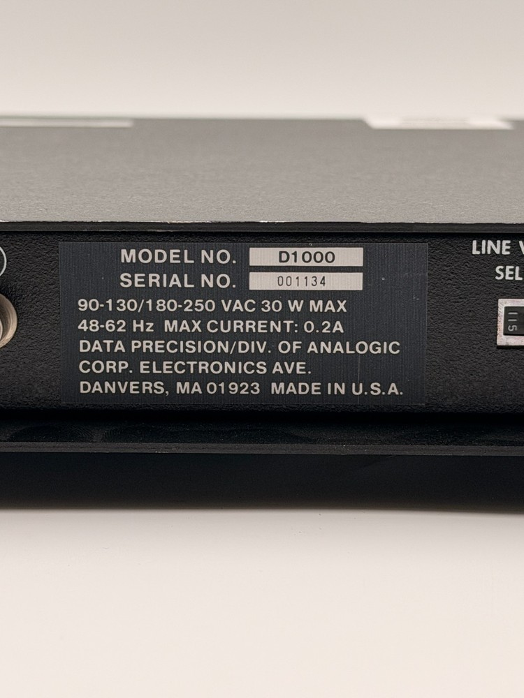 Data Precision D 1000 Dual Pre-Amplifier