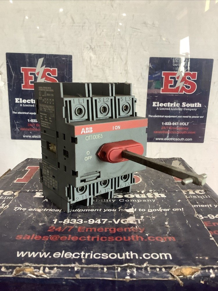 ABB General Purpose Switch OT100E3 100 Amp 600 Volt