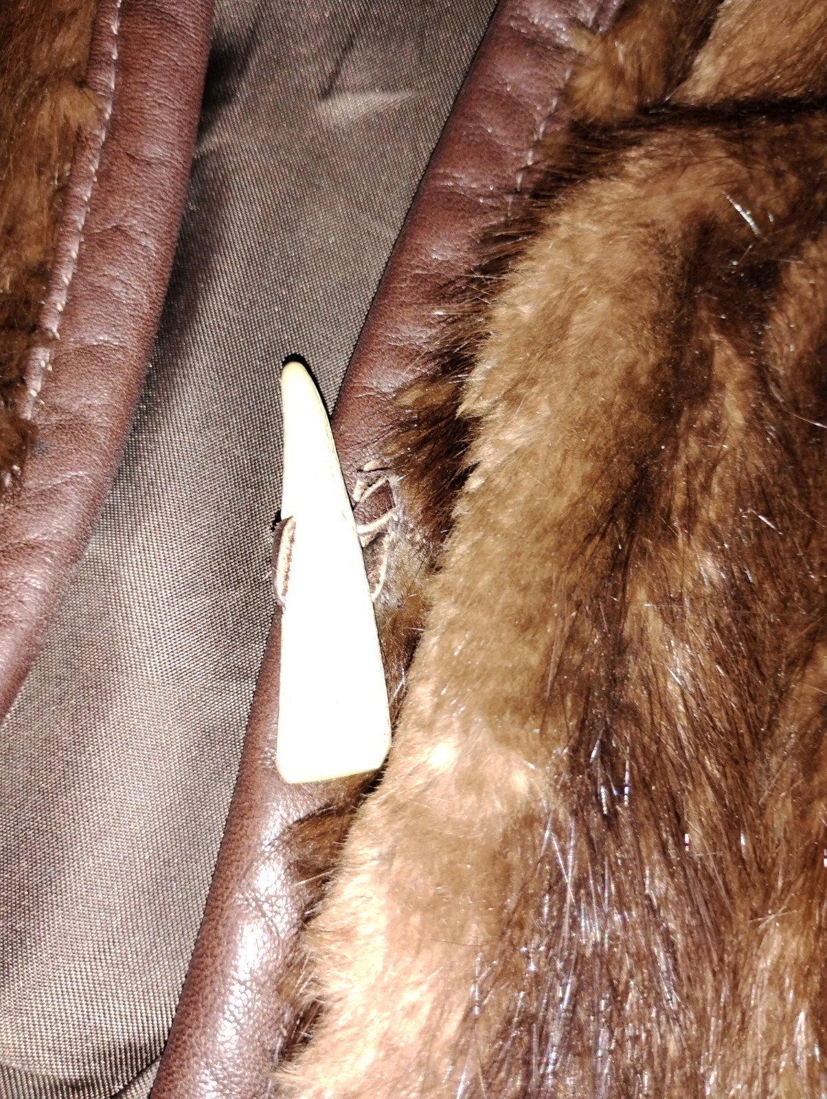 VINTAGE MENS MINK FUR VEST DEER ANTLER TAXIDERMY MOUNTAIN MAN MANCAVE HUNTER HTF