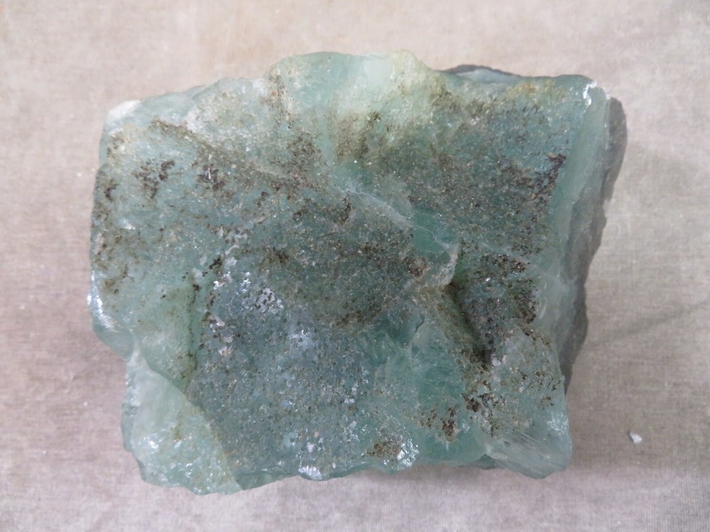 8 pound 8 ounce Multi Colored Fluorite Cutting Rough Durango Mexico