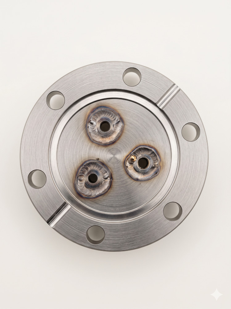 MDC | 601002 | COMPRESSION FEEDTHROUGH | CONFLAT/BRASS | 2.75"CF | HIGH VACUUM