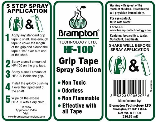 Brampton HF-100 Golf Grip Tape Solvent Spray Solution 8oz