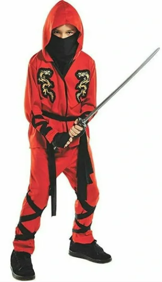 Fire Dragon Ninja Child Costume