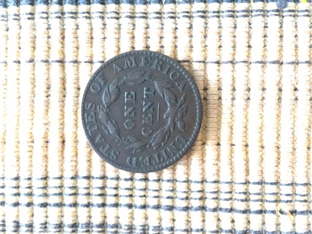 1822 CORONET HEAD LARGE CENT