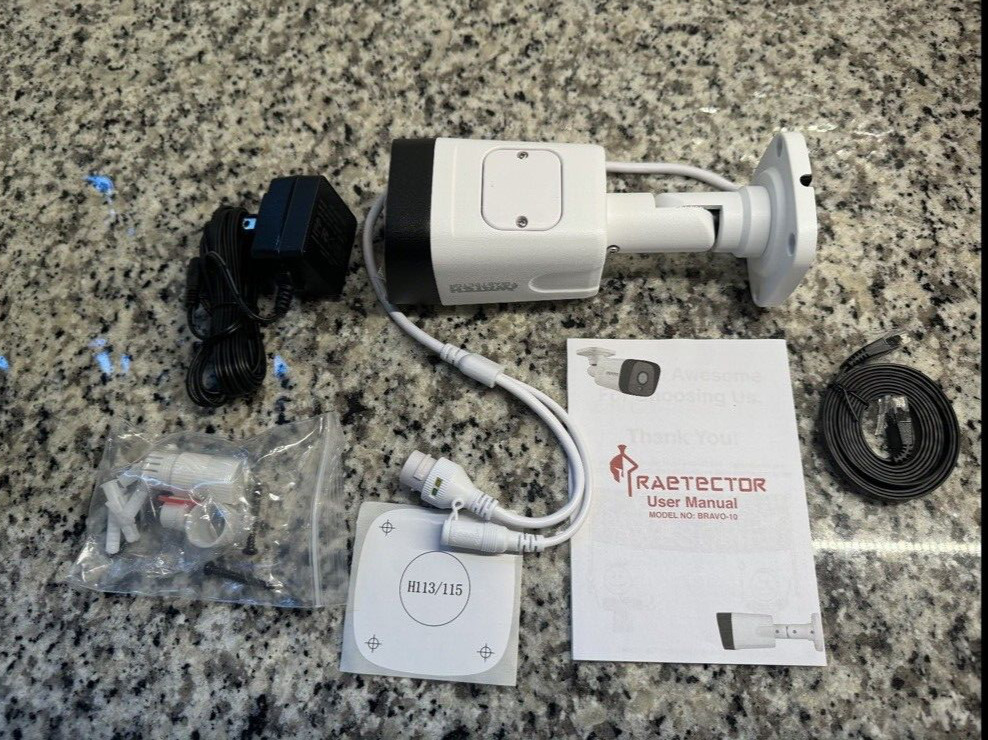 PRAETECTOR CAMERA MODEL BRAVO-10. NEW OPEN BOX 192