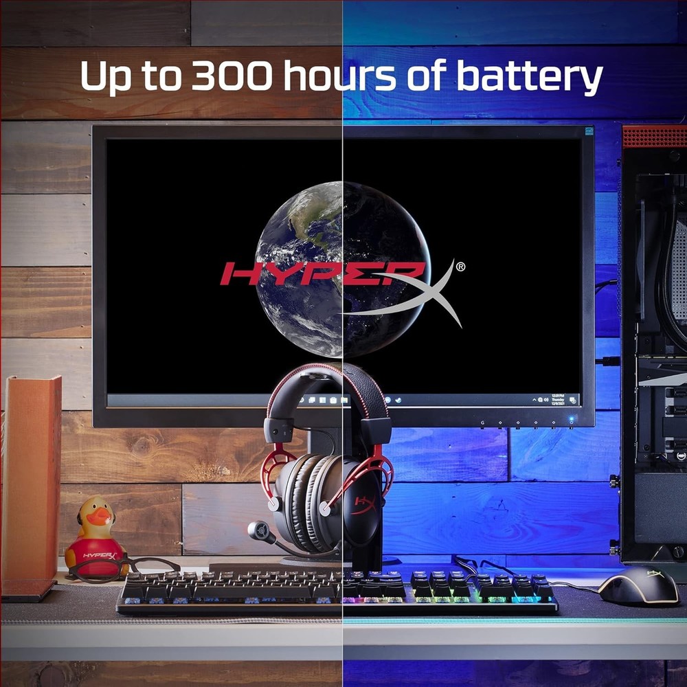 HyperX Cloud Alpha Wireless PC Gaming Headset, Memory Foam 300-hour Battery Life
