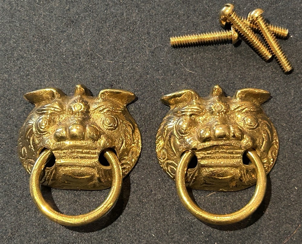 Pair Of Solid Brass Door Knockers/ Pulls