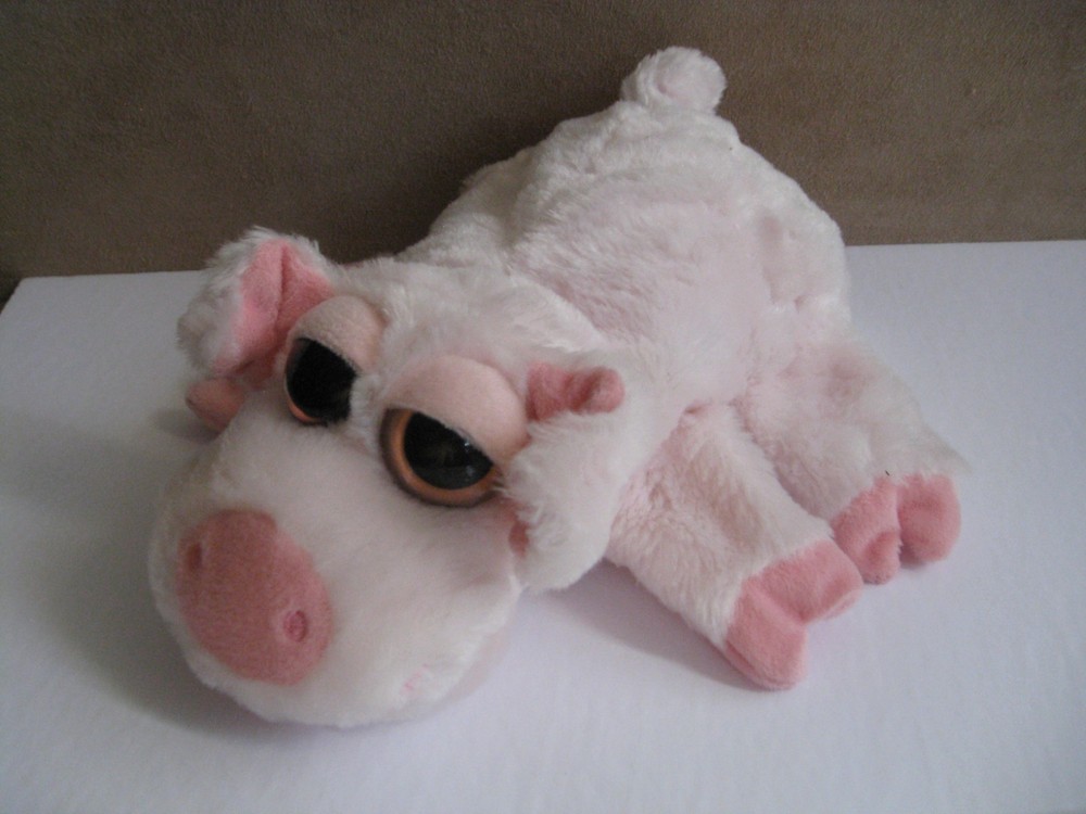 Caltoy Pig Hand Puppet Plush Pink Pig 10"