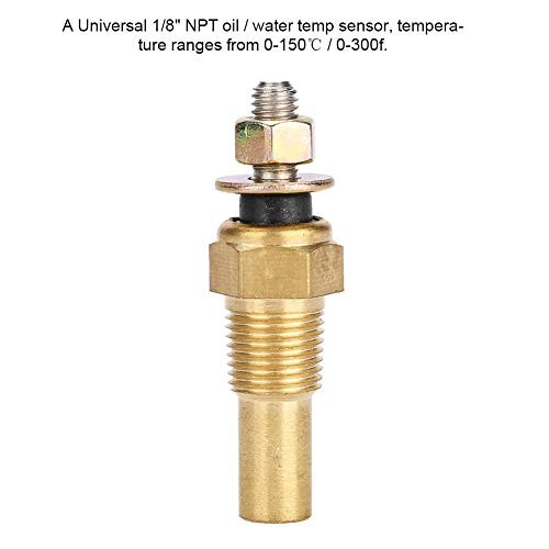 Coolant Temperature Sensor, Water/Oil Temp Temperature 1/8 NPT Electrical