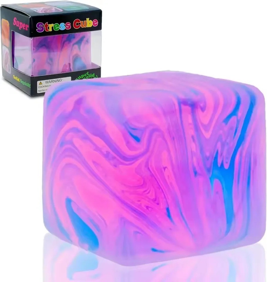 Schylling Needoh Swirl Nice Cube Sensory Toy with a Super Solid Squish