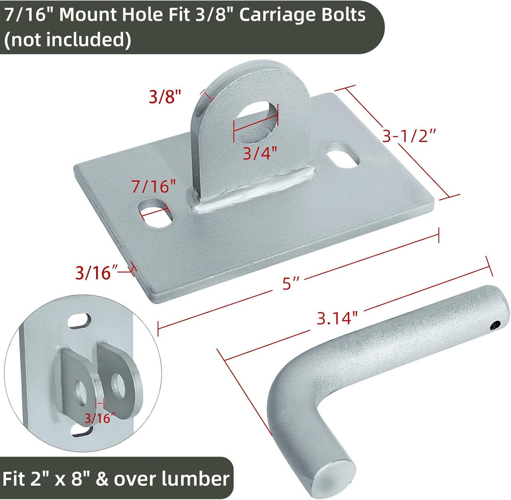 Stationary Dock Connector Hinge Kit,Floating Dock Hinges Hardware Brackets,Heavy