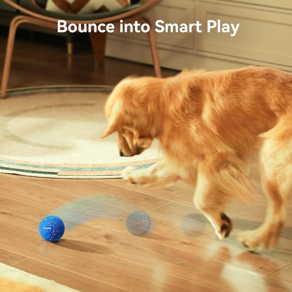 Smart Interactive Dog Toy, Wicked Ball AIR, Automatic Moving, Bouncing, and Rota