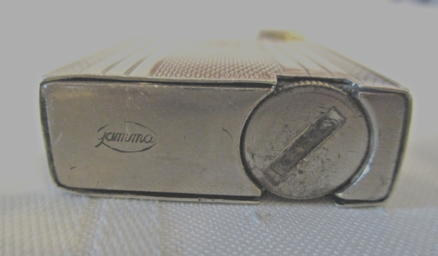 Art Deco Heavy Silver Lighter with Hall Marks ( Gamma) ?