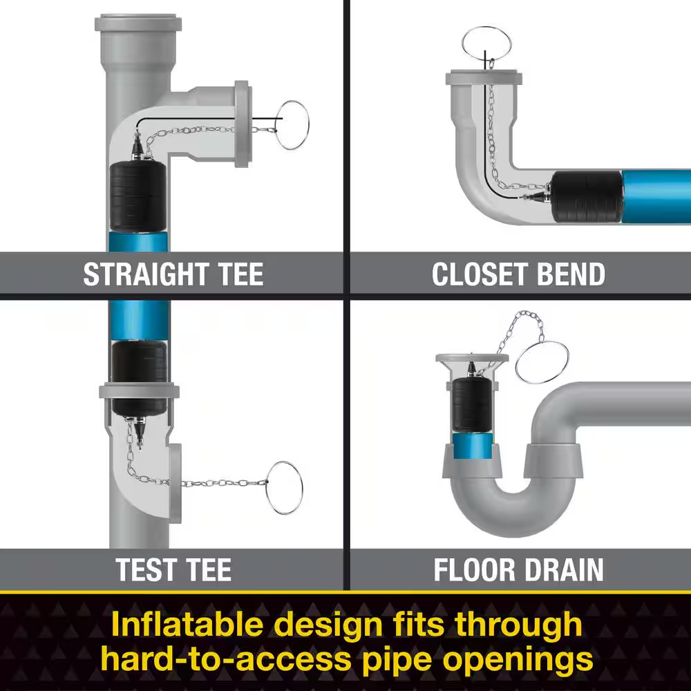3 In. Rubber Test-Ball Pipe Plug