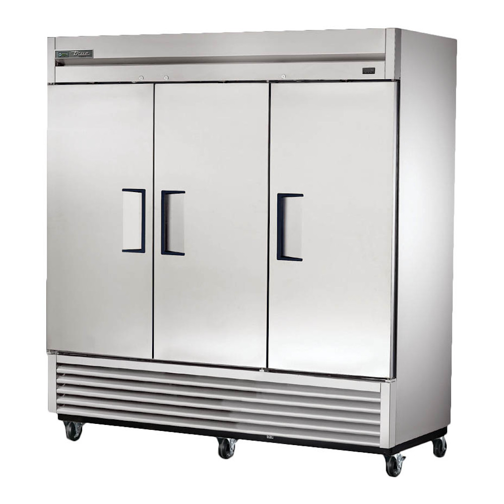 True TS-72F-HC Three-Section Solid Door Reach-In Freezer