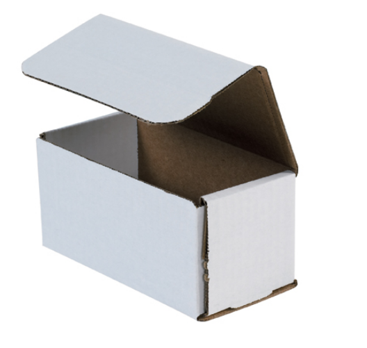 Pick Quantity! 1-350 6x3x2" White Corrugated Mailer Small Folding Box Light Ship