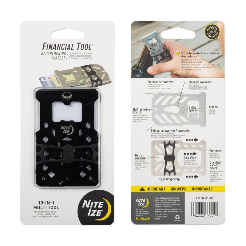 Nite Ize FMTR-01-R7 Financial Tool® RFID Blocking Wallet