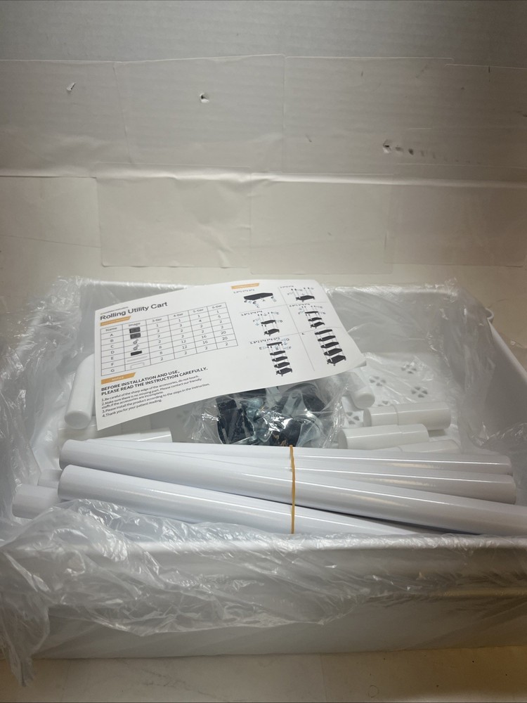 Rolling Utility Cart (Missing Pieces)