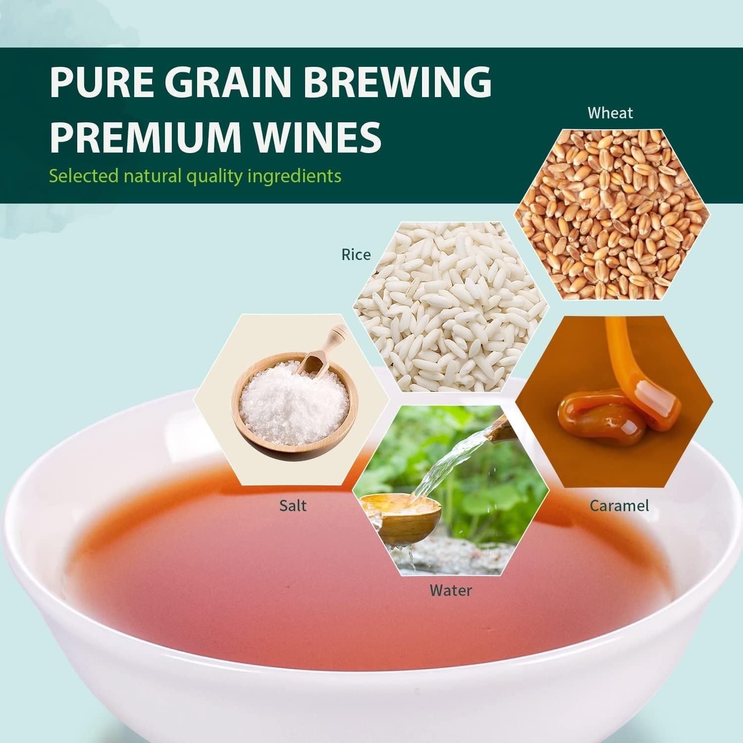 Soeos Shaoxing Cooking Wine, 51.24oz (1500ml), Chinese Cooking Wine, Shaoxing Hu